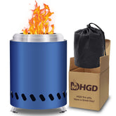 HGD Smokeless Tabletop Fire Pit front view in blue