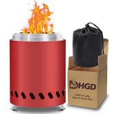 HGD Tabletop Fire Pit red ceramic model front view