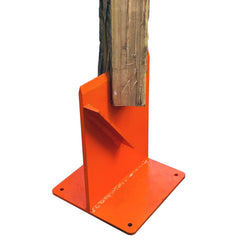 Hi Flame Wood Kindling Splitter front view with bright orange colour