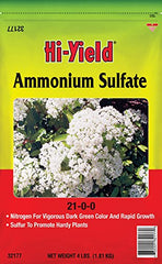 Hi-Yield Ammonium Sulfate 4LB back view with application instructions