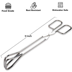 Hiash 11-inch kitchen tongs showing thick comfy grip