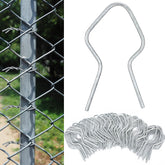 Hicarer 400 Pcs T Post Metal Wire Fence Clips, silver finish