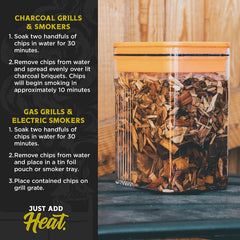 Hickory wood chips in a bowl for grilling