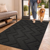hicorfe Charcoal Doormat 36" x 59" front view
