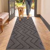 hicorfe Dirt Trapper Indoor Doormat 20" x 48" grey front view
