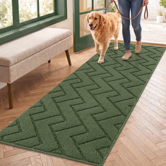 hicorfe Dirt Trapper Indoor Doormat front view in green