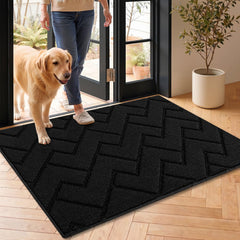 hicorfe Door Mat 24x35 black front view