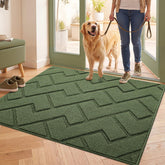 hicorfe Front Door Mat 32"x40" green front view