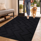 hicorfe front door mat black 36x59 front view