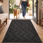 hicorfe Indoor Door Mat 32x48 Charcoal front view