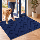 hicorfe indoor door mat navy blue front view