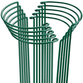 HiGift 10 Pack of 24-inch tall plant support stakes in dark green