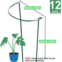 HiGift Plant Support Stakes 12 pack showing half round design