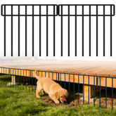 HIHADUUM Animal Barrier Fence panels arranged in a garden setting