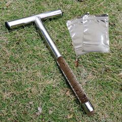 HiHydro 12 Inch Stainless Steel Soil Probe front view