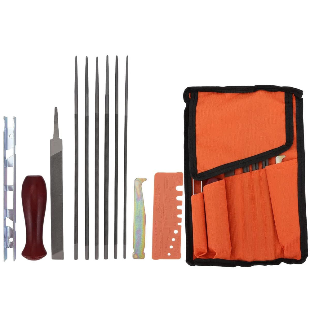 Hipa 12 Pack Chainsaw File Kit with orange pouch