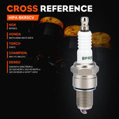 Hipa BPR5ES Spark Plug side view with specifications