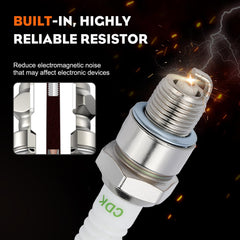 Hipa BPR6HS Spark Plug installed in lawn mower