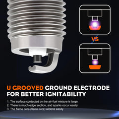 Hipa RJ19LM Spark Plug side view highlighting thread diameter