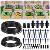 HIRALIY 220FT Garden Drip Irrigation Kit complete set view