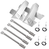 Hisencn grill burner set including 4 stainless steel burners
