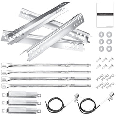 Hisencn grill parts for Char-Broil Advantage, including burners and heat plates