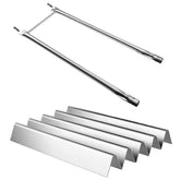 Hisencn stainless steel burner tubes for Weber Spirit 200, front view