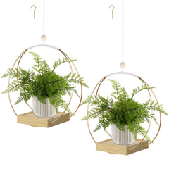 hismocal Hanging Planter front view with black design