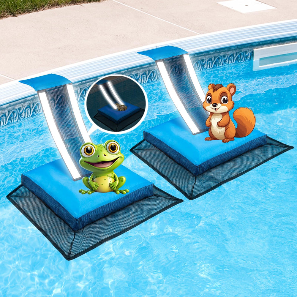 HKZ Pool Critter Escape Ramp blue model front view