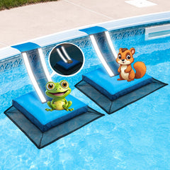 HKZ Pool Critter Escape Ramp blue model front view
