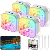 HL Submersible LED Pool Light RGB-4 Pack front view