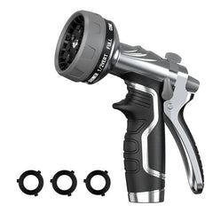HmiL-U Garden Hose Nozzle front view with ergonomic grip