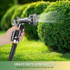 HmiL-U Garden Hose Nozzle in use watering garden plants