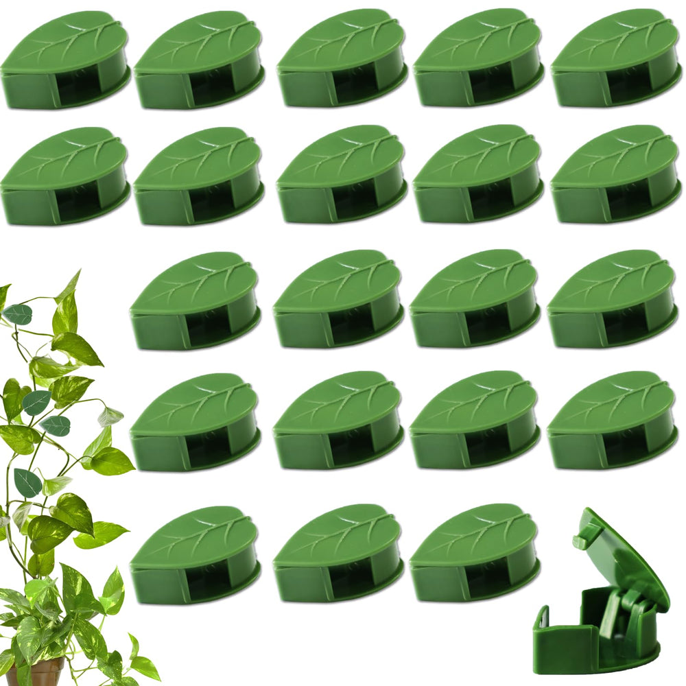 HNHMT 60 pcs Plant Wall Clips green model front view