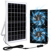 HNRLOY Solar Exhaust Fan front view with solar panel