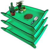 HNXTYAOB 39.5" x 31.5" green repotting mat front view