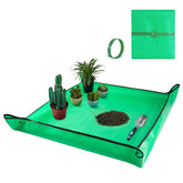 HNXTYAOB Extra Large Waterproof Potting Mat in Pale Green, front view