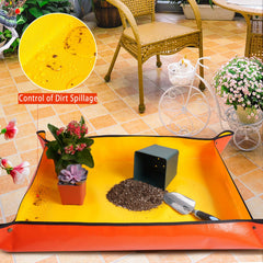 HNXTYAOB Potting Mat rolled up for storage