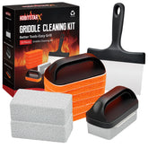 HOBITSTARX Griddle Cleaning Kit packaging with scraper and pads