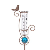 HOBYLUBY 27 inch Rain Gauge with Luminous Beads, front view