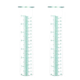 HOBYLUBY 7-inch green rain gauge replacement tube front view