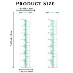 HOBYLUBY 7-inch rain gauge replacement tube with cleaning brush