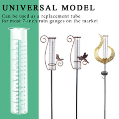 HOBYLUBY rain gauge replacement tube dimensions