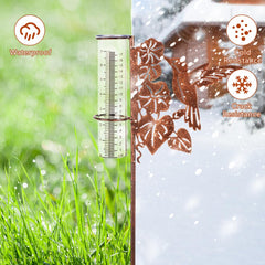HOBYLUBY rain gauge showing rainfall measurement