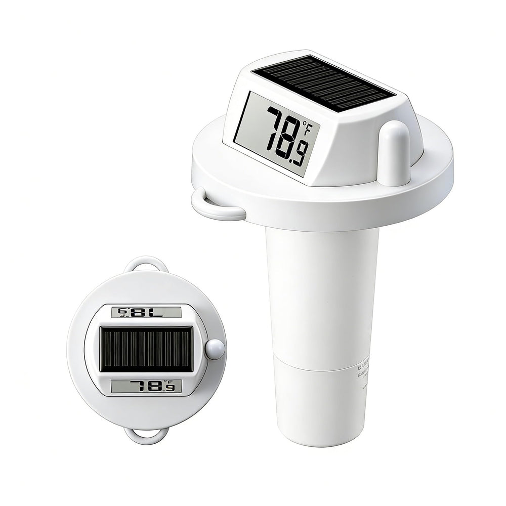 HODIK Floating Pool Thermometer front view with double-sided display