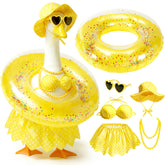 Hodola Hawaiian Porch Goose Outfit Set with sun hat and bikini