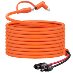 Hoeine 30FT MC4 to DC adapter cable front view with connectors