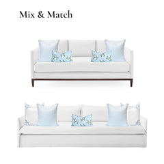 Hofdeco Premium pillow cover styled on outdoor furniture
