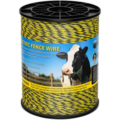 HOKINETY Electric Fence Wire 1312Ft black and yellow spool