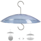 HOLAHOMA 8-inch Mini Plastic Rain Cover for Bird Feeder, clear view